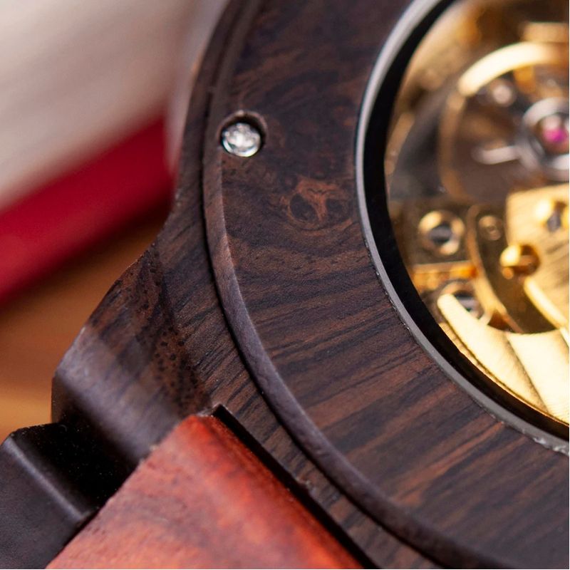 Herren Automatik Holzuhr Skelett – Rotwald Herren Automatik Holzuhr Skelett - Rotwald – Bild 7