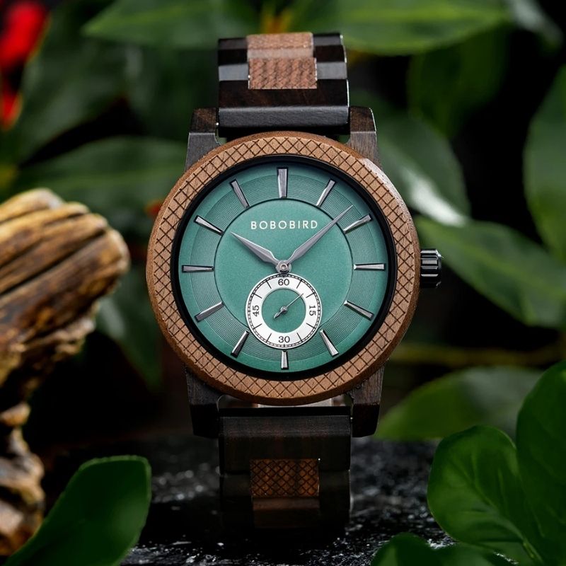 Herren Holzuhr – Emerald Forest Herren Holzuhr – Emerald Forest