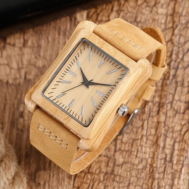 Holzuhr mit Lederarmband – Bamboo Heritage Holzuhr mit Lederarmband – Bamboo Heritage – Bild 2